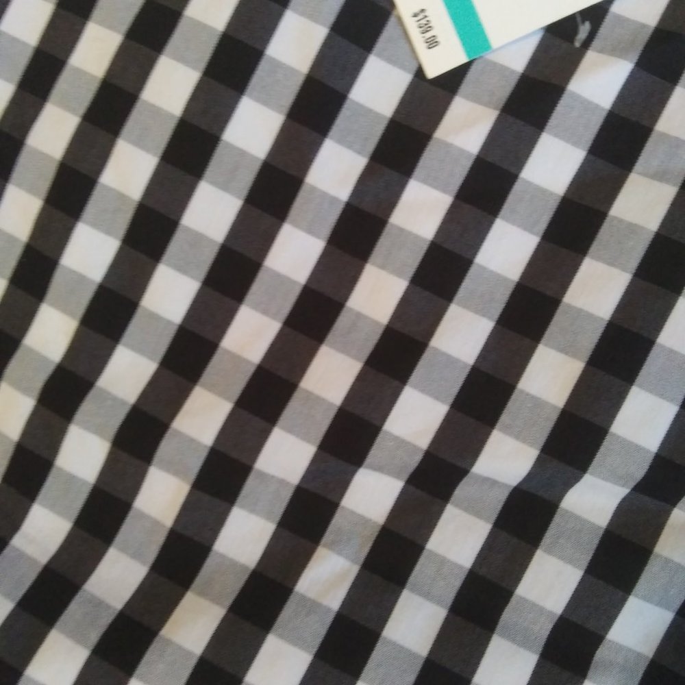 NWT Anne Klein Gingham Check Midi Dress size 16 - Picture 10 of 13